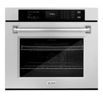 ZLINE 30 in. Professional True Convection Single Wall Oven with Air Fry and Self Clean in Satin Stainless Steel (WASS-30)