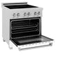 ZLINE 30 in. 4.0 cu. ft. Legacy Induction Range with 4 Element Cooktop and Electric Oven in Satin Stainless Steel and White Matte Door, Open Box-Good Condition