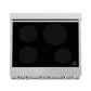 ZLINE 30 in. 4.0 cu. ft. Legacy Induction Range with 4 Element Cooktop and Electric Oven in Satin Stainless Steel and White Matte Door, Open Box-Good Condition