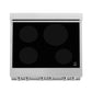 ZLINE 30 in. 4.0 cu. ft. Legacy Induction Range with 4 Element Cooktop and Electric Oven in Satin Stainless Steel and White Matte Door, Open Box-Great Condition