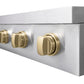 ZLINE Autograph Edition 30 in. Paramount Induction Rangetop with 4 Element Cooktop in Stainless Steel and Champagne Bronze Accents (SINRTZ-30-CB)