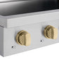 ZLINE Autograph Edition 36 in. Paramount Induction Rangetop with 5 Element Cooktop in Stainless Steel and Champagne Bronze Accents (SINRTZ-36-CB)