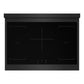 ZLINE Autograph Edition 36 in. 5.2 cu. ft. Marino Induction Range with 5 Element Cooktop and Electric Convection Oven in Black Stainless Steel with Champagne Bronze Accents (MINRBZ-36-CB)