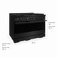 ZLINE 48 in. 6.7 cu. ft. Marino Dual Fuel Range with 8 Burner DuoPro™ Cooktop and Dual Ovens in Black Stainless Steel (PMDRB-48)