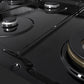 ZLINE 48 in. 6.7 cu. ft. Marino Double Oven Gas Range with 8 Burner Cooktop in Black Stainless Steel (MGRB-48)