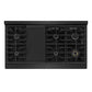 ZLINE 48 in. 6.7 cu. ft. Marino Double Oven Gas Range with 8 Burner Cooktop in Black Stainless Steel (MGRB-48)