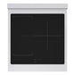 ZLINE Autograph Edition 24 in. 3.2 cu. ft. Marino Induction Range with 3 Element Cooktop and Electric Convection Oven in Satin Stainless Steel with Champagne Bronze Accents (MINRSZ-24-CB)