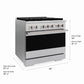 ZLINE 36 in. 5.2 cu. ft. Marino Dual Fuel Range with 6 Burner DuoPro™ Cooktop and Electric Convection Oven in Satin Stainless Steel (PMDRS-36)