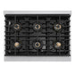 ZLINE 36 in. 5.2 cu. ft. Marino Dual Fuel Range with 6 Burner DuoPro™ Cooktop and Electric Convection Oven in Satin Stainless Steel (PMDRS-36)