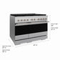 ZLINE 48 in. 6.7 cu. ft. Marino Dual Fuel Range with 8 Burner DuoPro™ Cooktop and Dual Ovens in Satin Stainless Steel (PMDRS-48)