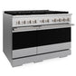 ZLINE 48 in. 6.7 cu. ft. Marino Dual Fuel Range with 8 Burner DuoPro™ Cooktop and Dual Ovens in Satin Stainless Steel (PMDRS-48)