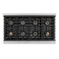 ZLINE 48 in. 6.7 cu. ft. Marino Dual Fuel Range with 8 Burner DuoPro™ Cooktop and Dual Ovens in Satin Stainless Steel (PMDRS-48)