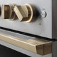 ZLINE Autograph Edition 36 in. 5.2 cu. ft. Marino Dual Fuel Range with 6 Burner DuoPro™ Cooktop and Electric Convection Oven in Satin Stainless Steel and Champagne Bronze Accents (PMDRSZ-36-CB)