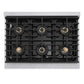 ZLINE 36 in. 5.2 cu. ft. Marino Gas Range with 6 Burner DuoPro™ Cooktop and Convection Gas Oven in Satin Stainless Steel (PMGRS-36)