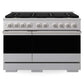 ZLINE 48 in. 6.7 cu. ft. Marino Gas Range with 8 Burner DuoPro™ Cooktop and Dual Ovens in Satin Stainless Steel (PMGRS-48)