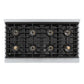 ZLINE 48 in. 6.7 cu. ft. Marino Gas Range with 8 Burner DuoPro™ Cooktop and Dual Ovens in Satin Stainless Steel (PMGRS-48)