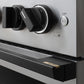 ZLINE Autograph Edition 36 in. 5.2 cu. ft. Marino Dual Fuel Range with 6 Burner Gas Cooktop and Electric Convection Oven in Stainless Steel with Matte Black Accents (MDRZ-36-MB)