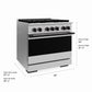 ZLINE Autograph Edition 36 in. 5.2 cu. ft. Marino Dual Fuel Range with 6 Burner Gas Cooktop and Electric Convection Oven in Stainless Steel with Matte Black Accents (MDRZ-36-MB)