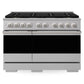 ZLINE 48 in. 6.7 cu. ft. Marino Dual Fuel Range with 8 Burner DuoPro™ Cooktop and Dual Ovens in Stainless Steel (PMDR48)