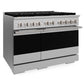 ZLINE 48 in. 6.7 cu. ft. Marino Dual Fuel Range with 8 Burner DuoPro™ Cooktop and Dual Ovens in Stainless Steel (PMDR48)