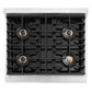 ZLINE Autograph Edition 30 in. 4.2 cu. ft. Marino Dual Fuel Range with 4 Burner DuoPro™ Cooktop and Electric Convection Oven in Stainless Steel with Polished Gold Accents (PMDRZ-30-G)