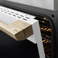 ZLINE Autograph Edition 48 in. 6.7 cu. ft. Marino Dual Fuel Range with 8 Burner DuoPro™ Cooktop and Dual Ovens with White Matte Doors and Champagne Bronze Accents (PMDRZ-WM-48-CB)