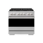 ZLINE 36 in. 5.2 cu. ft. Marino Gas Range with Convection Gas Oven in Stainless Steel with 6 Brass Burners (MGR-BR-36) main image.