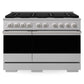ZLINE 48 in. 6.7 cu. ft. Marino Double Oven Gas Range with 8 Burner Cooktop in Stainless Steel (MGR48)