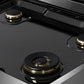 ZLINE Autograph Edition 30 in. 4.2 cu. ft. Marino Gas Range with 4 Burner Cooktop and Convection Gas Oven in Stainless Steel and Polished Gold Accents (MGRZ-30-G)