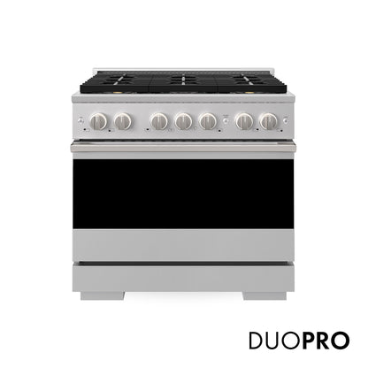 ZLINE 36 in. 5.2 cu. ft. Marino Gas Range with 6 Burner DuoPro™ Cooktop and Convection Gas Oven in Stainless Steel (PMGR36)