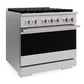 ZLINE 36 in. 5.2 cu. ft. Marino Gas Range with 6 Burner DuoPro™ Cooktop and Convection Gas Oven in Stainless Steel (PMGR36)