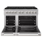 ZLINE 48 in. 6.7 cu. ft. Marino Gas Range with 8 Burner DuoPro™ Cooktop and Dual Ovens in Stainless Steel (PMGR48)