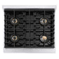ZLINE Autograph Edition 30 in. 4.2 cu. ft. Marino Gas Range with 4 Burner DuoPro™ Cooktop and Convection Gas Oven in Stainless Steel with Polished Gold Accents (PMGRZ-30-G)