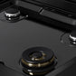ZLINE 30 in. 4.2 cu. ft. Marino Gas Range with 4 Burner Cooktop and Convection Gas Oven in Black Stainless Steel (MGRB-30)