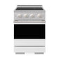 ZLINE 24 in. 3.2 cu. ft. Marino Induction Range with 3 Element Cooktop and Electric Convection Oven in Stainless Steel with White Matte Door (MINR-WM-24)