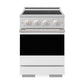 ZLINE 24 in. 3.2 cu. ft. Marino Induction Range with 3 Element Cooktop and Electric Convection Oven in Satin Stainless Steel with White Matte Door (MINRS-WM-24)