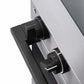 ZLINE Autograph Edition 30 in. 4.2 cu. ft. Marino Induction Range with 4 Element Cooktop and Electric Convection Oven in Stainless Steel with Matte Black Accents (MINRZ-30-MB) close-up, modern oven and cooktop knobs.