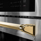 ZLINE Autograph Edition 30 in. Microwave Helix Handle (Set of 1) in Polished Gold (MWHZ-30-K-G)