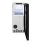 ZLINE Autograph Edition 15 in. Touchstone Nugget Ice Maker with Drain Pump and Panel-Ready Door with Champagne Bronze Handle (INGDPZ-15-CB)