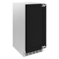 ZLINE Autograph Edition 15 in. Touchstone Nugget Ice Maker with Drain Pump and Panel-Ready Door with Polished Gold Handle (INGDPZ-15-G)