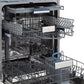ZLINE 24 in. Tallac Series 3rd Rack Tall Tub Dishwasher in Custom Panel Ready with Stainless Steel Tub, 51dBa (DWV-24) side.