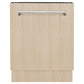ZLINE 24 in. Tallac Series 3rd Rack Tall Tub Dishwasher in Custom Panel Ready with Stainless Steel Tub, 51dBa (DWV-24)