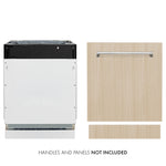 ZLINE 24 in. Tallac Series 3rd Rack Tall Tub Dishwasher in Custom Panel Ready with Stainless Steel Tub, 51dBa (DWV-24)