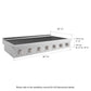 ZLINE 48 in. Paramount Induction Rangetop with 7 Element Cooktop in Satin Stainless Steel (SINRTS-48)