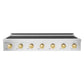 ZLINE Autograph Edition 48 in. Paramount Induction Rangetop with 7 Element Cooktop in Satin Stainless Steel and Polished Gold Accents (SINRTSZ-48-G)