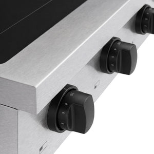 ZLINE Autograph Edition 48 in. Paramount Induction Rangetop with 7 Element Cooktop in Satin Stainless Steel and Matte Black Accents (SINRTSZ-48-MB)