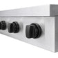 ZLINE Autograph Edition 48 in. Paramount Induction Rangetop with 7 Element Cooktop in Satin Stainless Steel and Matte Black Accents (SINRTSZ-48-MB)