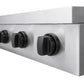 ZLINE Autograph Edition 48 in. Paramount Induction Rangetop with 7 Element Cooktop in Stainless Steel and Matte Black Accents (SINRTZ-48-MB)