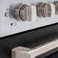 ZLINE 48 in. 6.7 cu. ft. Paramount Induction Range with 7 Element Cooktop and Dual Ovens in Stainless Steel with Black Matte Doors (SINR-BLM-48)