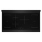 ZLINE Autograph Edition 48 in. 6.7 cu. ft. Paramount Induction Range with 7 Element Cooktop and Dual Ovens in Black Stainless Steel with Champagne Bronze Accents (SINRBZ-48-CB)
